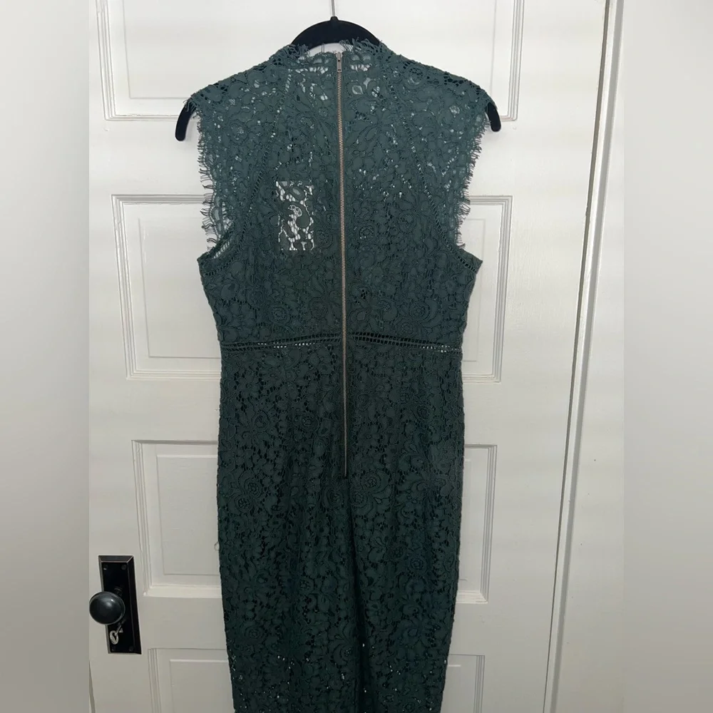 Bardot Dark Green Lace Midi Dress NWT✨ - Picture 10 of 17